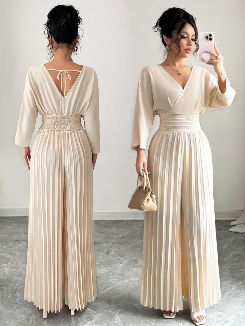 White Twin Gown Set