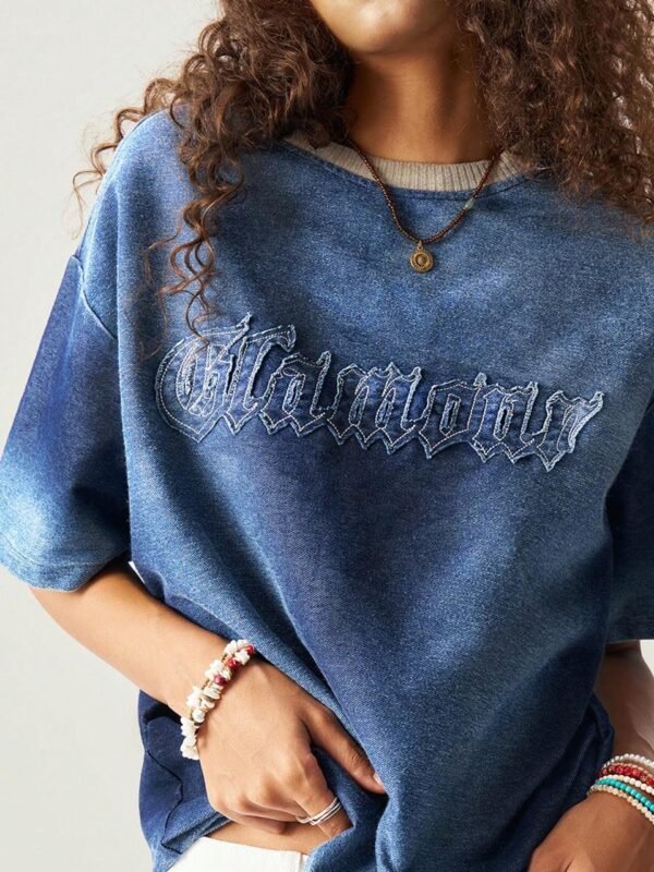 Cozy Blue Knit Tee