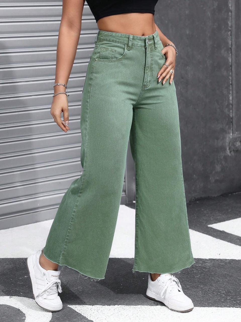 Olive Wide Pants