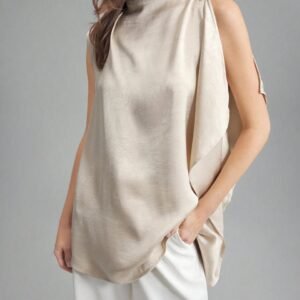Satin Cream Top