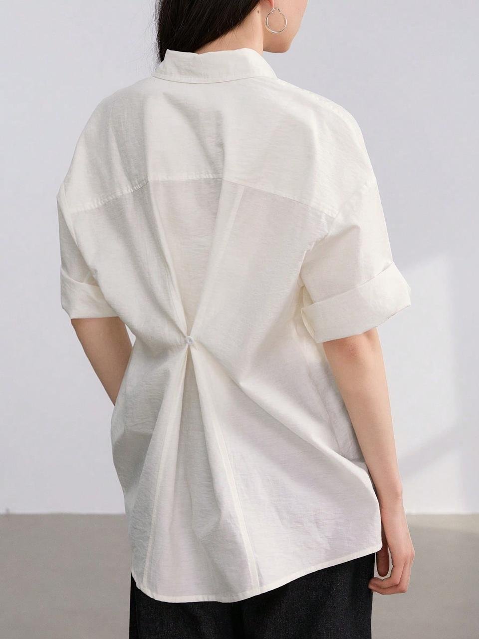Back Tie White Top