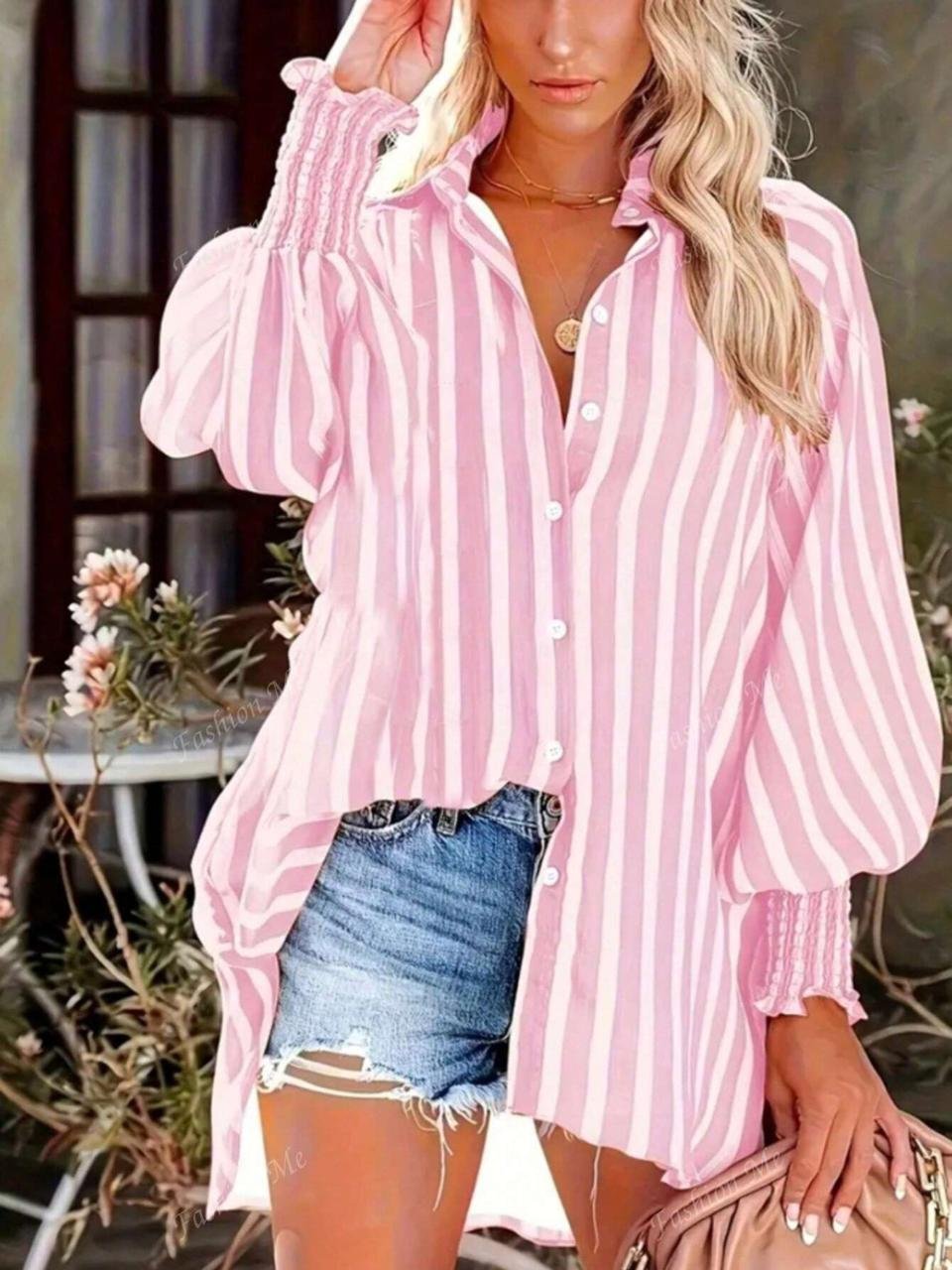 Pink Stripe Shirt