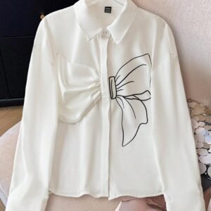 White Printed Kimono