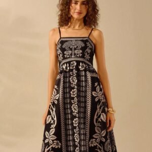 Black Boho Flowy Dress