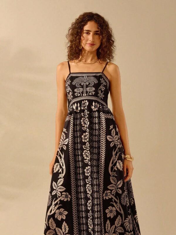 Black Boho Flowy Dress