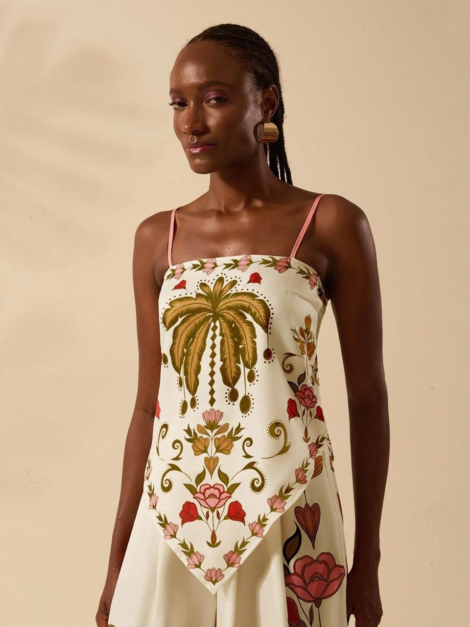 Green Tribal Tube Dress