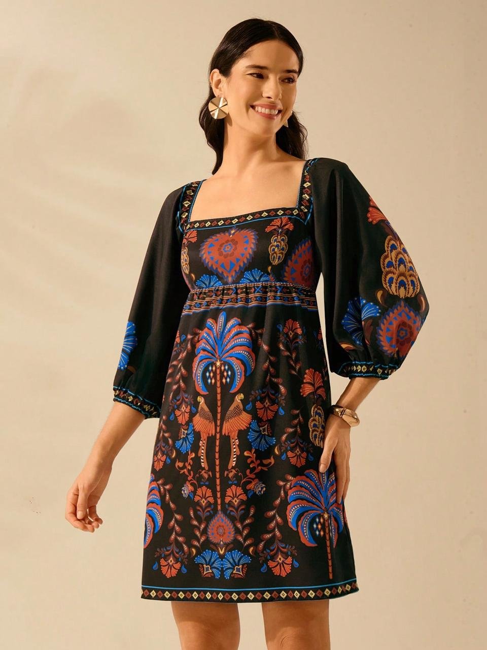 Ethnic Short Dress